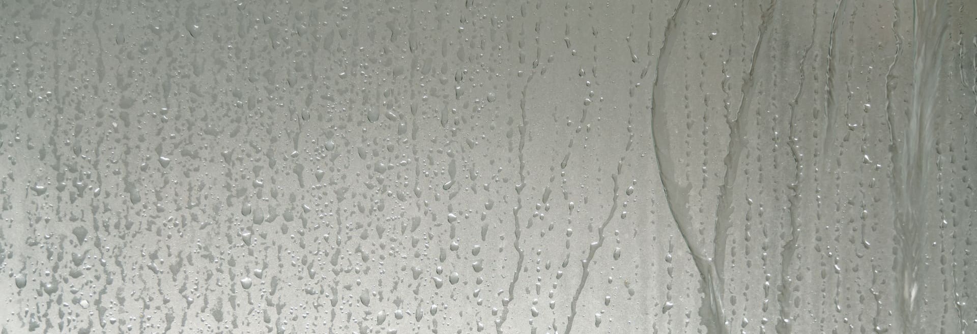 vitre douche avec condensation dessus